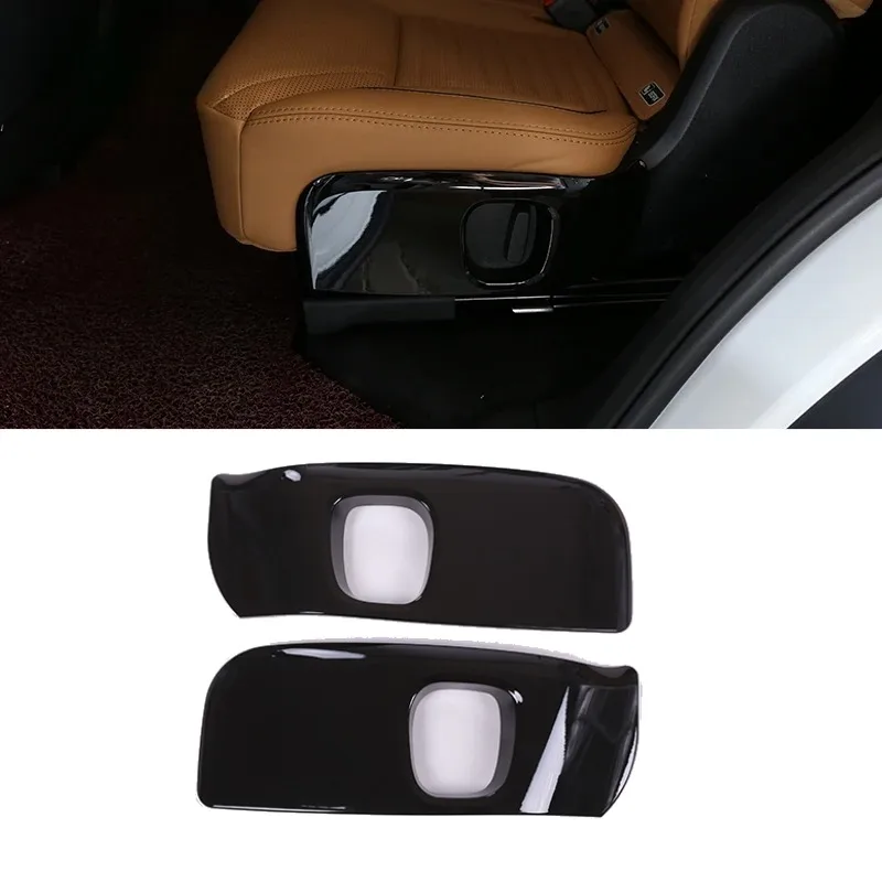 

For Land Rover Discovery 5 2017-2020 ABS Black Car Second Row Seat Adjustment Decorative Cover Interior Car Accessories