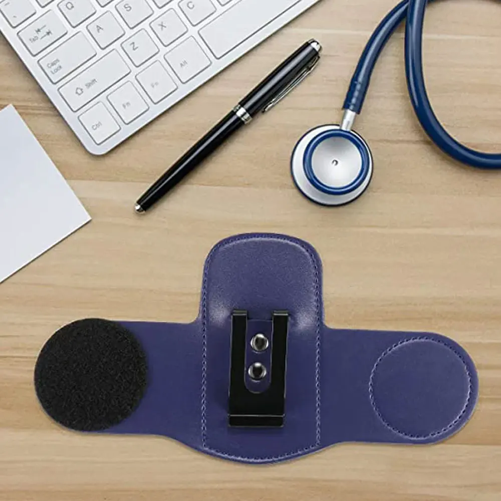 

Stethoscope Holders Hip Clip for Physicians Storage Bag for Medical Accessories PU Leather Stethoscope Holster Nurses Medical
