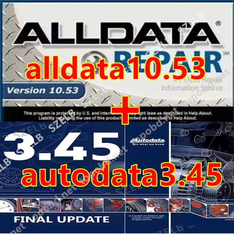 

alldata10.53+autodata3.45 автономная версия программного обеспечения, программное обеспечение для авторемонта + без ограничений использования + неограниченная установка + установка