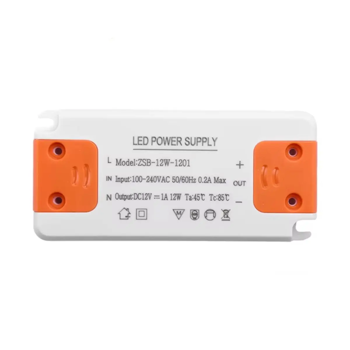 SCLS DC 12V LED Driver Thin Constant Voltage Drive Power Supply 12W Input Suitable for Various LED Lamps