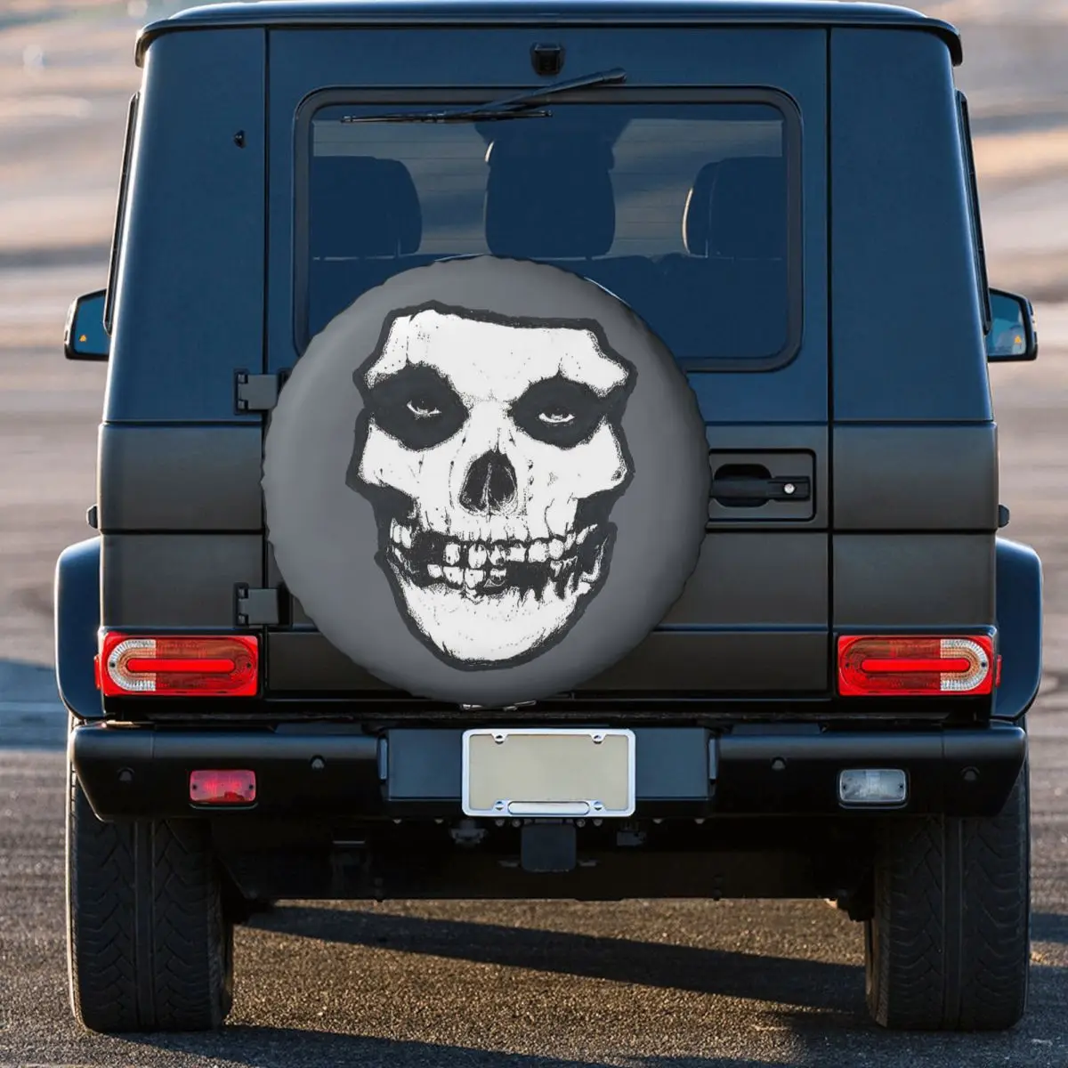 Custom Misfits Skull Spare Tire Cover for Jeep SUV RV 4WD Trailer 4x4 Wheel Protector Covers 14