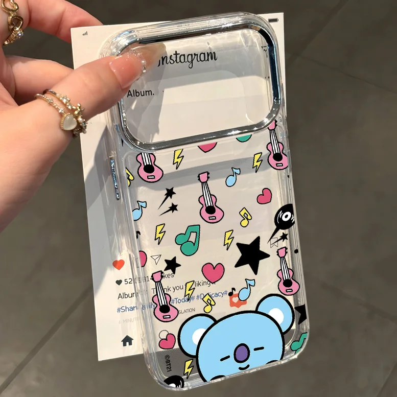 Phone Case for Samsung Galaxy S26 S25 S24 S23 S22 S21 S20 FE Ultra Edge Plus 4G 5G Lovely B-Bt21 New Transparent Soft Cover - view 5