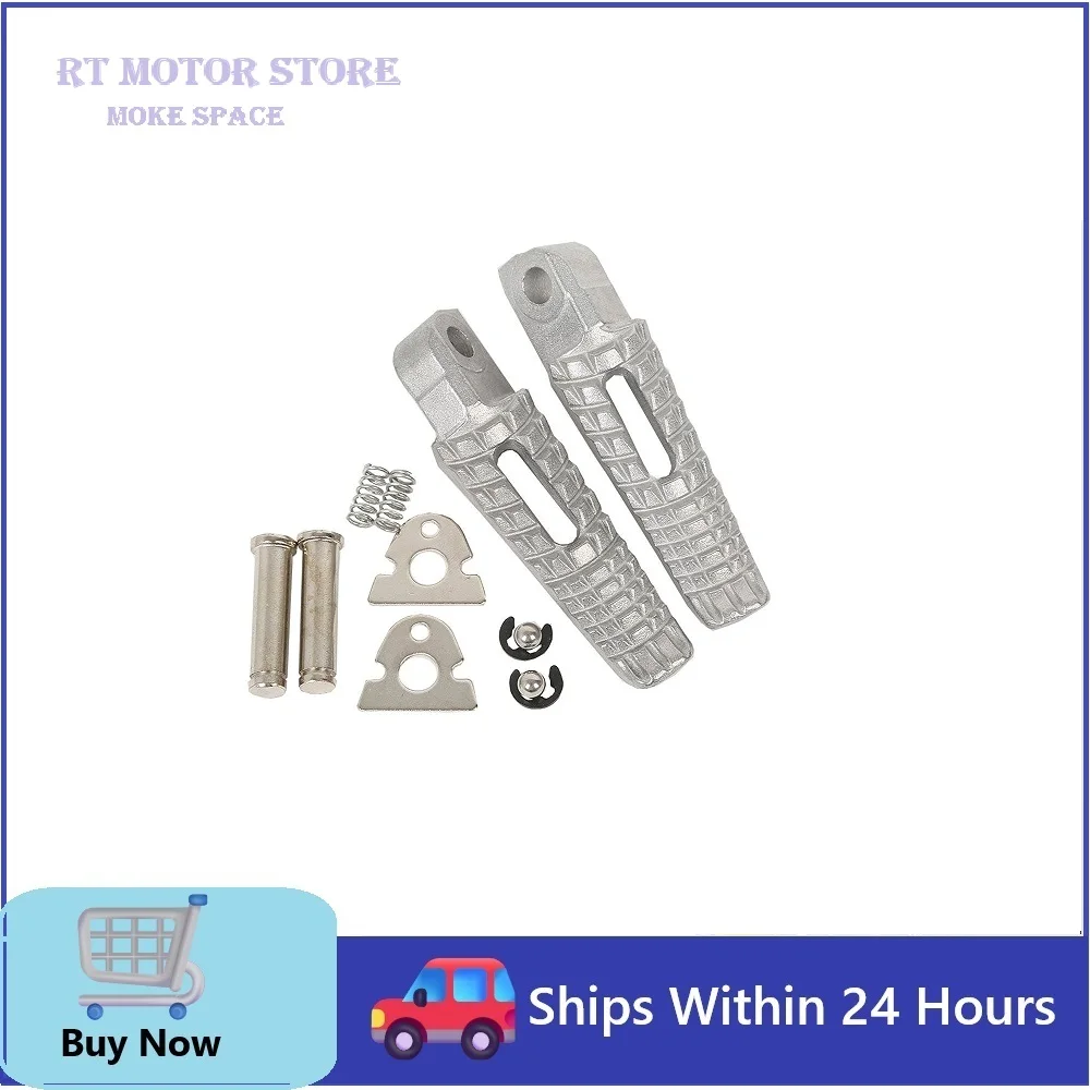 Rear Footrests Foot Pegs Pedal Fits for Suzuki GSXR600 750 2006-2018 GSX-R1000 B-KING 2008-2013 Silver Black 2009