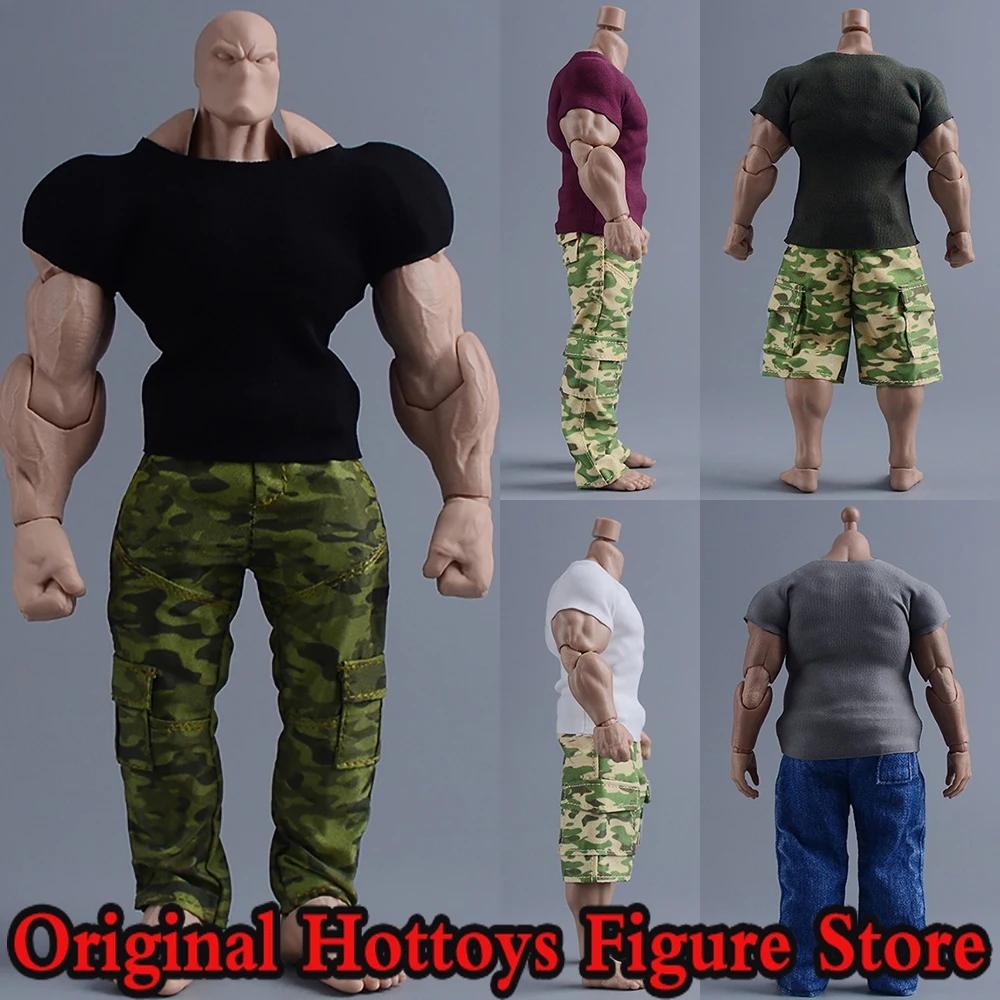 

ATStory масштаб 1/12, мужская одежда солдата, тонкая модная однотонная футболка, подходит для 6-дюймовой суперсильной экшн-фигурки, тело куклы