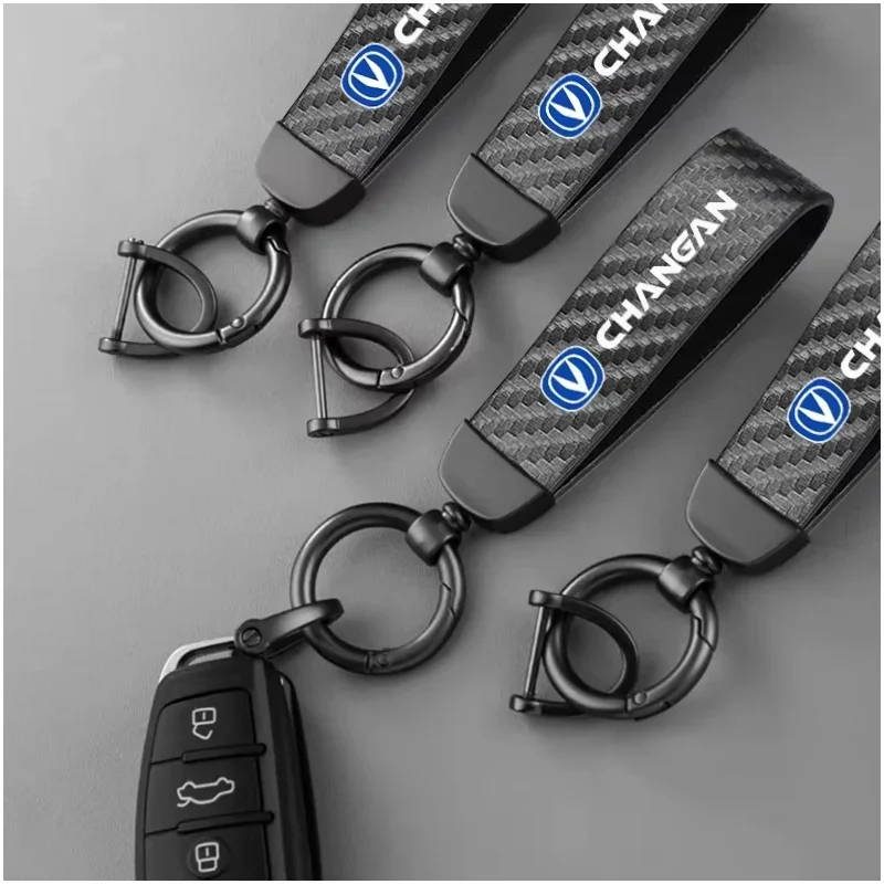 Car Key Chain Metal Keyring Car Key Fob Holder For Changan CS75 PLUS CS55 PLUS UNI‑S Eado Plus CS35 PLUS Alsvin PLUS UNI‑V UNI‑T