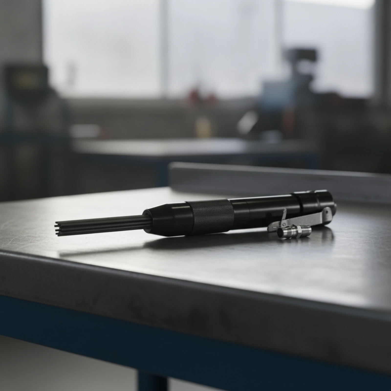 Pneumatic Needle Scaler Easy to Handle Air Needle Scaler Rust Remover High-Efficiency Textured for Restorers, Workshop