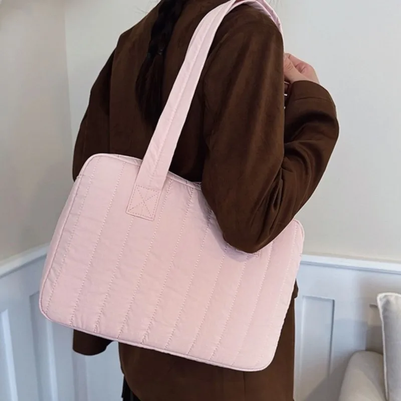 Ins حقيبة كمبيوتر محمول بسيطة بلون واحد متعددة الأغراض للركاب IPad حافظة واقية لجهاز ماك بوك اير 13 بوصة حافظة كمبيوتر محمول على الكتف