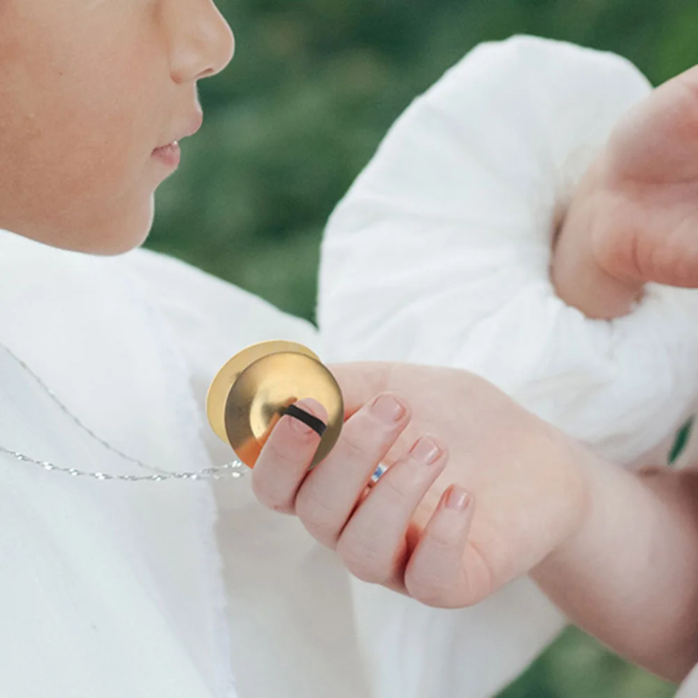 2 أزواج الرقص الشرقي أصابع الصنج غرامة وضعت الصنج الموسيقي الصغيرة المحمولة للراقصين جميع مستويات الرقص الدعائم الصنج #3