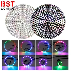 Ws2812b led pixel individuell adressierbarer ring 8/12/16/24/32/40/48/60/241leds ws2812 eingebaute ic smart led module licht dc5v