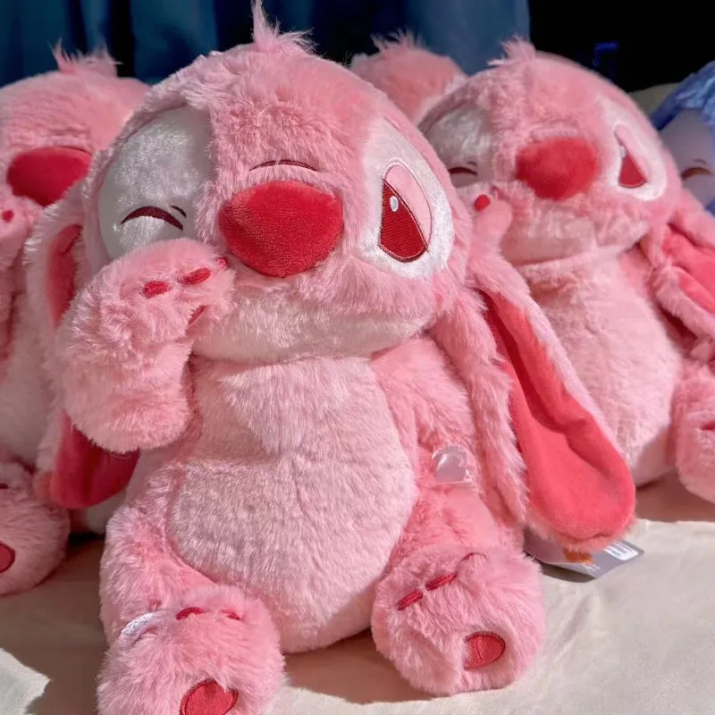 Muñeco de Peluche Kawaii Stitch, Almohada de Lilo & Stitch para Niñas, Regalo de Cumpleaños, Juguete de Peluche Rosa de Dibujos Animados, Muñeco para Estudiantes, Lindas Decoraciones, Venta al por Mayor