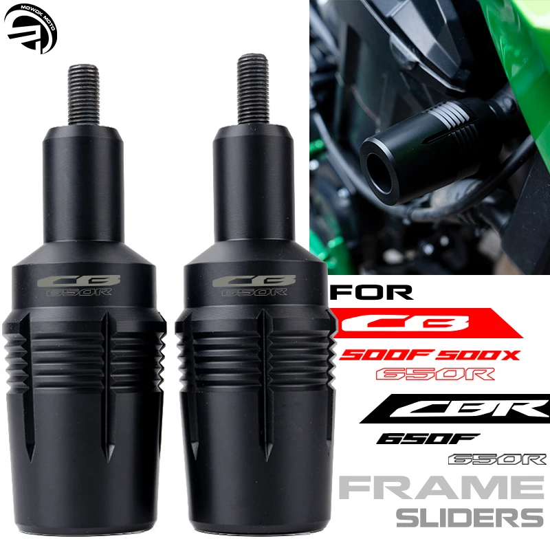 

For HONDA CB500X CB500F CB650R CBR650R CBR650F CB CBR 650R Motorcycle Frame Sliders Falling Protection Crash Protectors