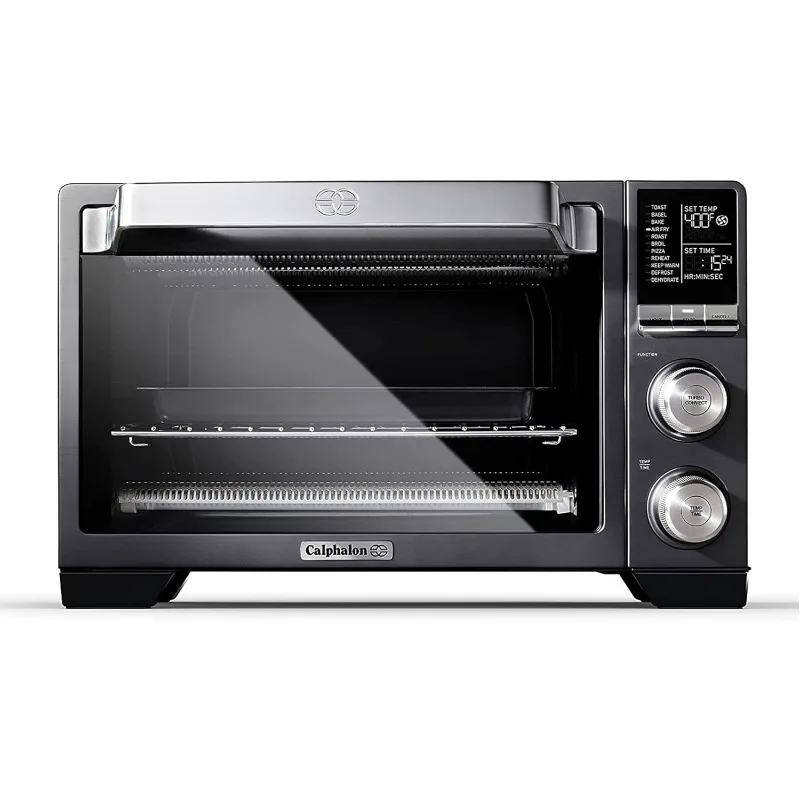 

Countertop Toaster Oven, Stainless Steel, Extra-Large Capacity, Black, 17.8"D x 21.5"W x 14.7"H,Dark Gray