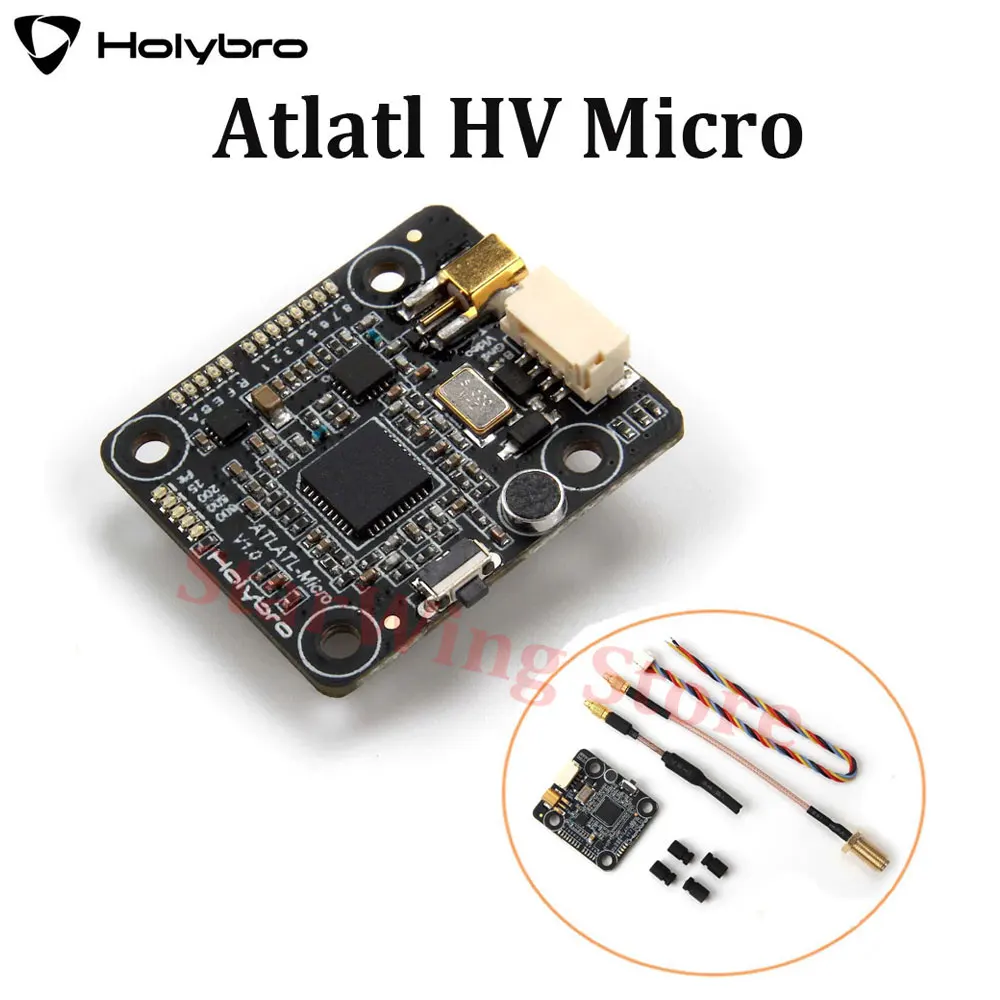 

Holybro Atlatl HV Micro 5.8G FPV Video Transmitter 2-4S Lipo 0.5 / 25/200/500/800mW 40CH VTX for FPV RC Multirotor Drone parts