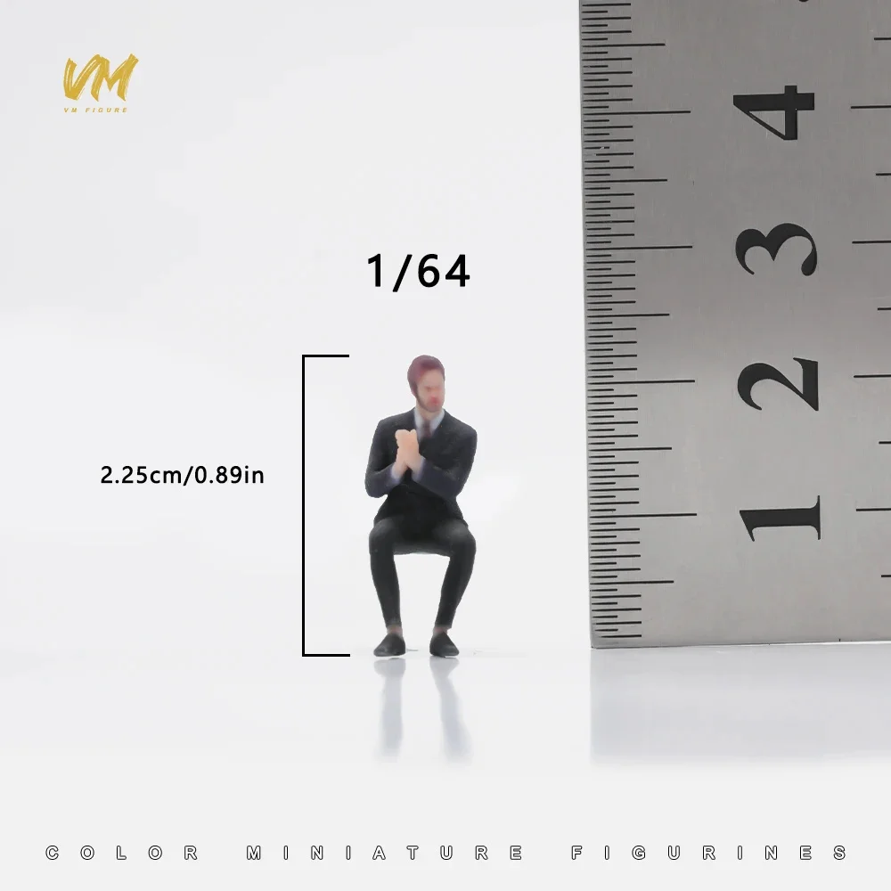 Miniaturfigur im Maßstab 1/64 Coole Business-Kleidung für junge Männer und Frauen 3D-Druck Mini-Puppe für Automodell-Dekoration und Ausstellung – Detail 18