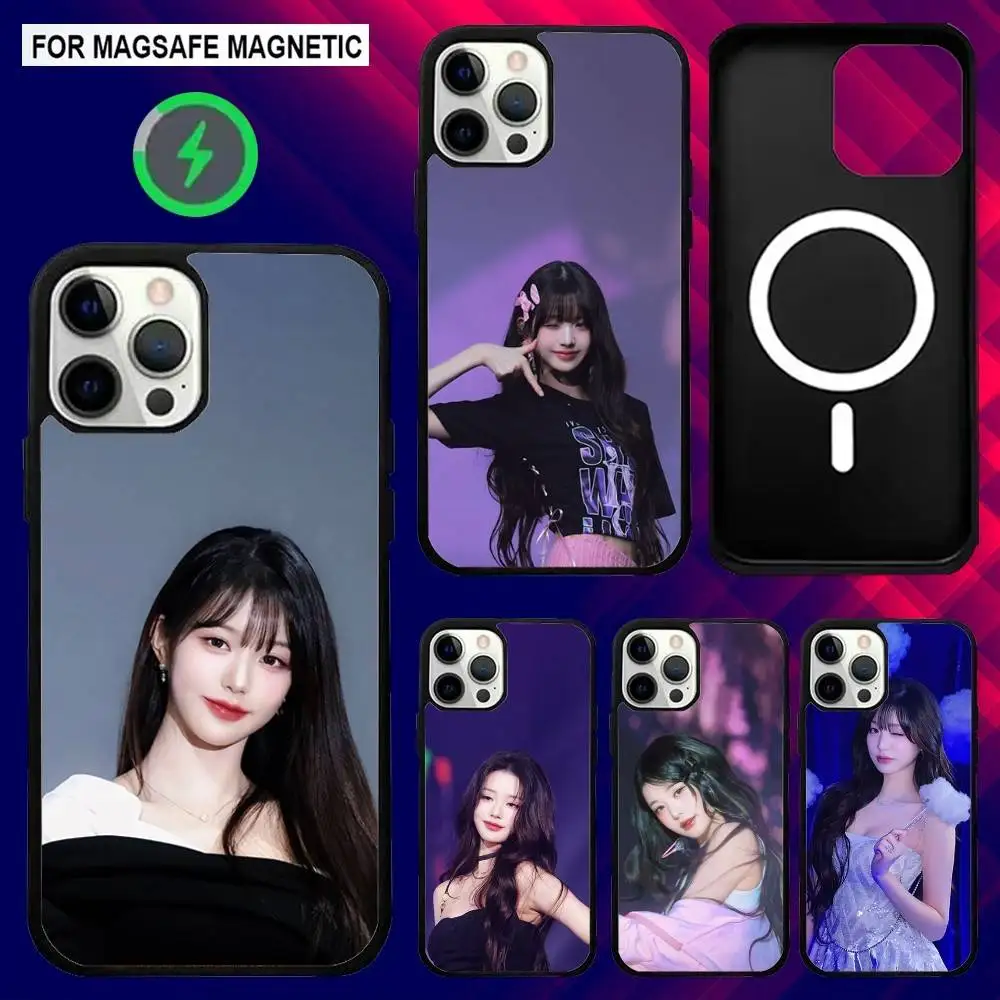 

I-Ive Jang W-Wonyoung Phone Case For iPhone 16e,16,15,14,13,12,11,Plus,Pro,Max,Mini Magsafe Magnetic Wireless Charging