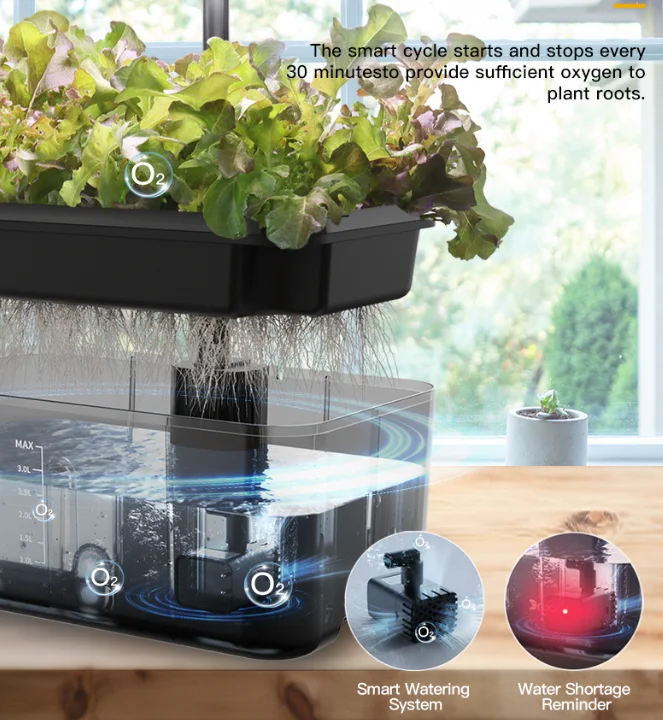 4.6L Indoor Growing System wit - Indoor Herb Garden Kit recension och pris