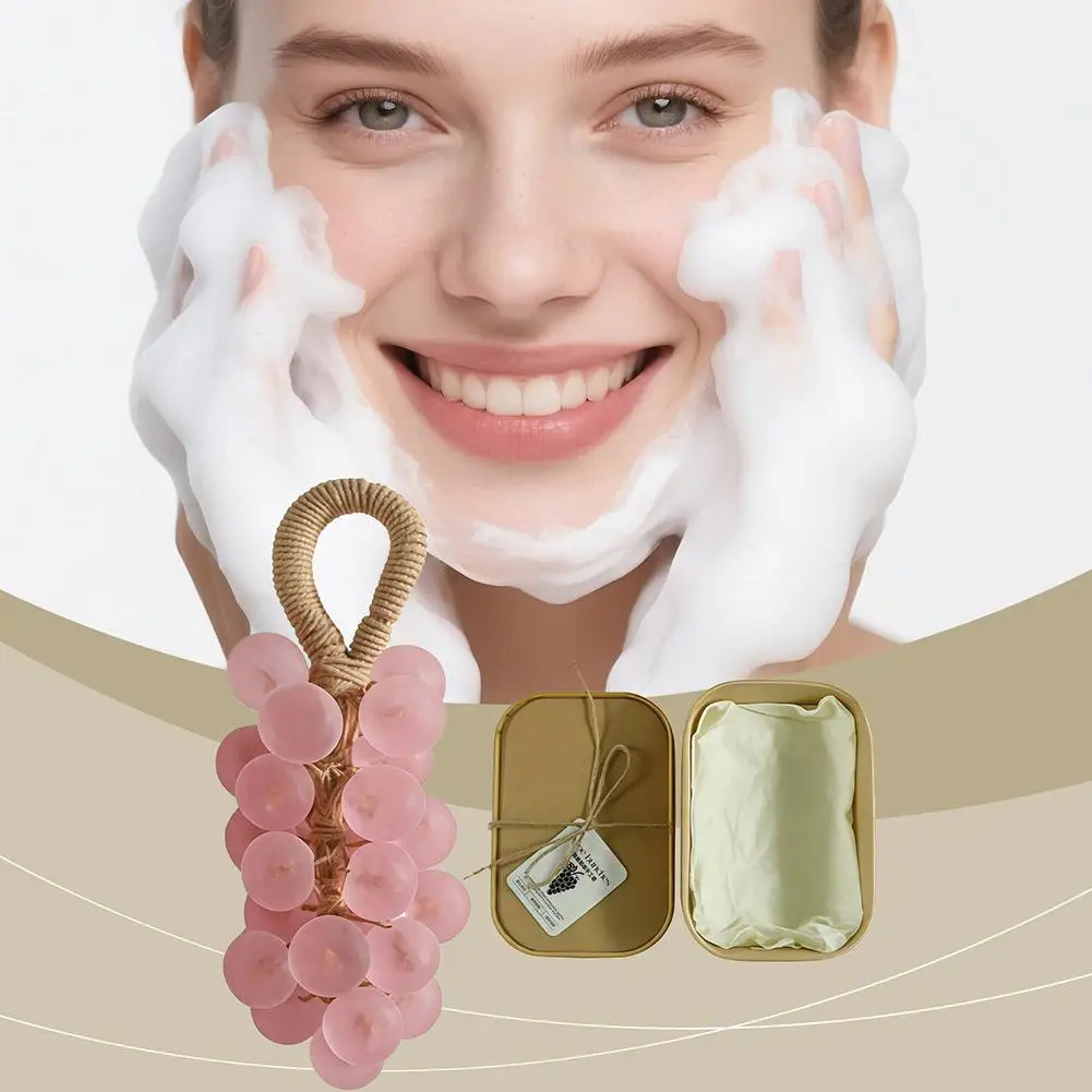 

Handmade Grape Cluster Soap with Aromatherapy Scent Offering Long Lasting Fragrance and Decorative Function for Home Use O5A8