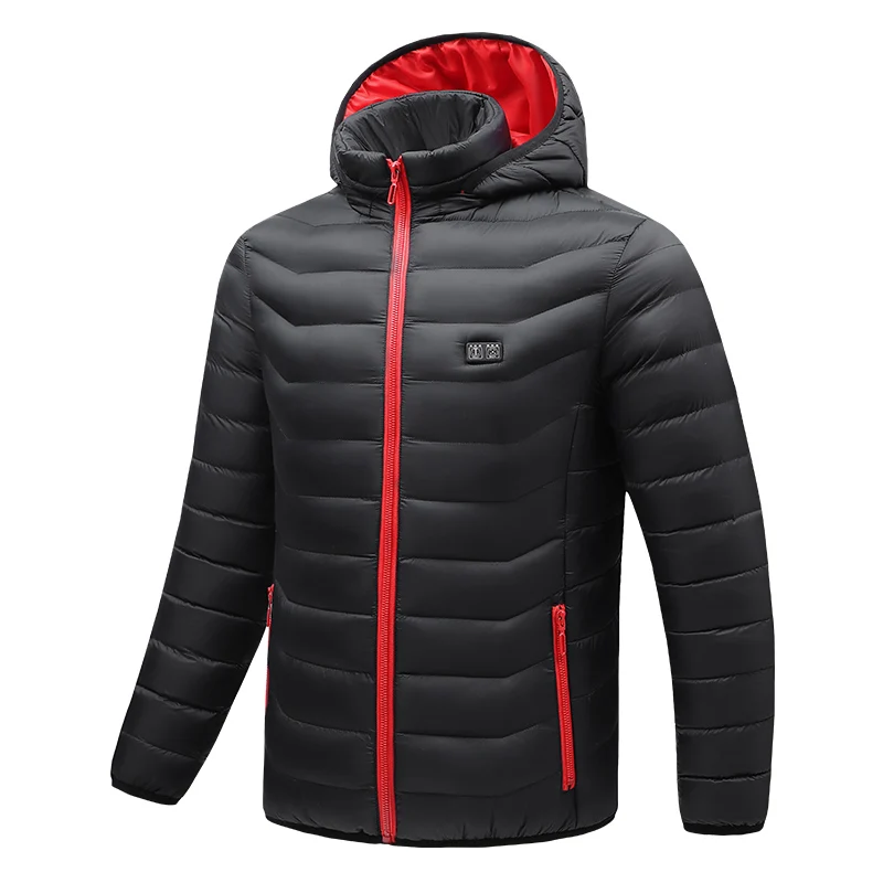 

Winter Men's and Women's New Hooded Cotton Jacket with Intelligent Warmth and Heating, Full Body Jacket, Pork Rib Cotton Jacket