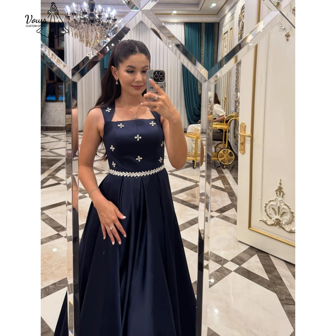 

Vows Wide Shoulder Straps Luxurious Prom Dress 2025 Bespoke Occasion Dresses for Special Occasions Line A Custom Made Ballgown