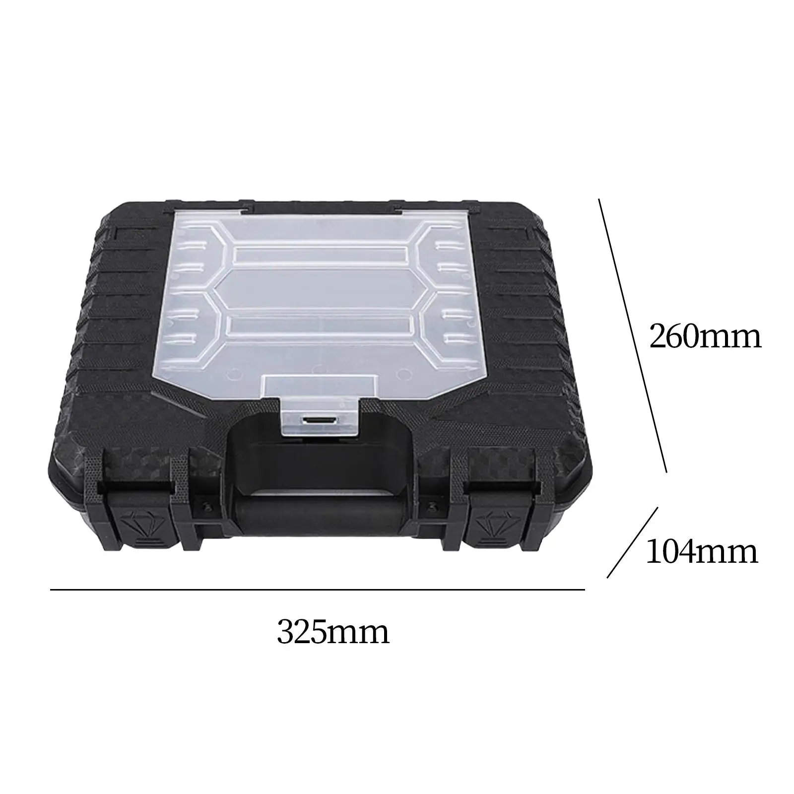 Power Drill Hard Case Fathers Day Gifts for Dad Small Parts Organizer Waterproof Electric Drill Carrying Case Travel Case