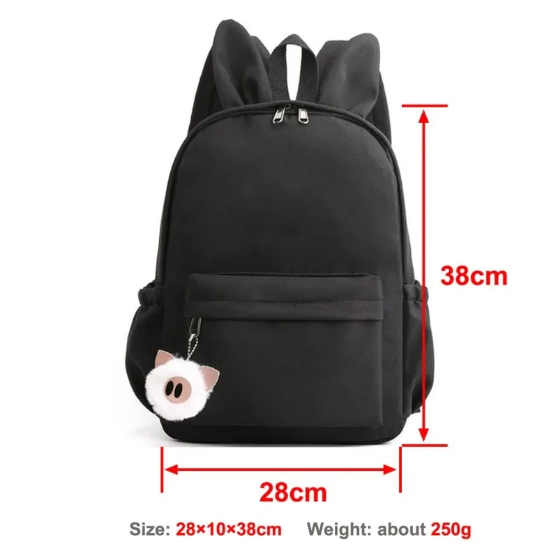 Roblox periférico dos desenhos animados impresso escola primária mochila casual bonito coelho mochilas necessidades diárias presentes