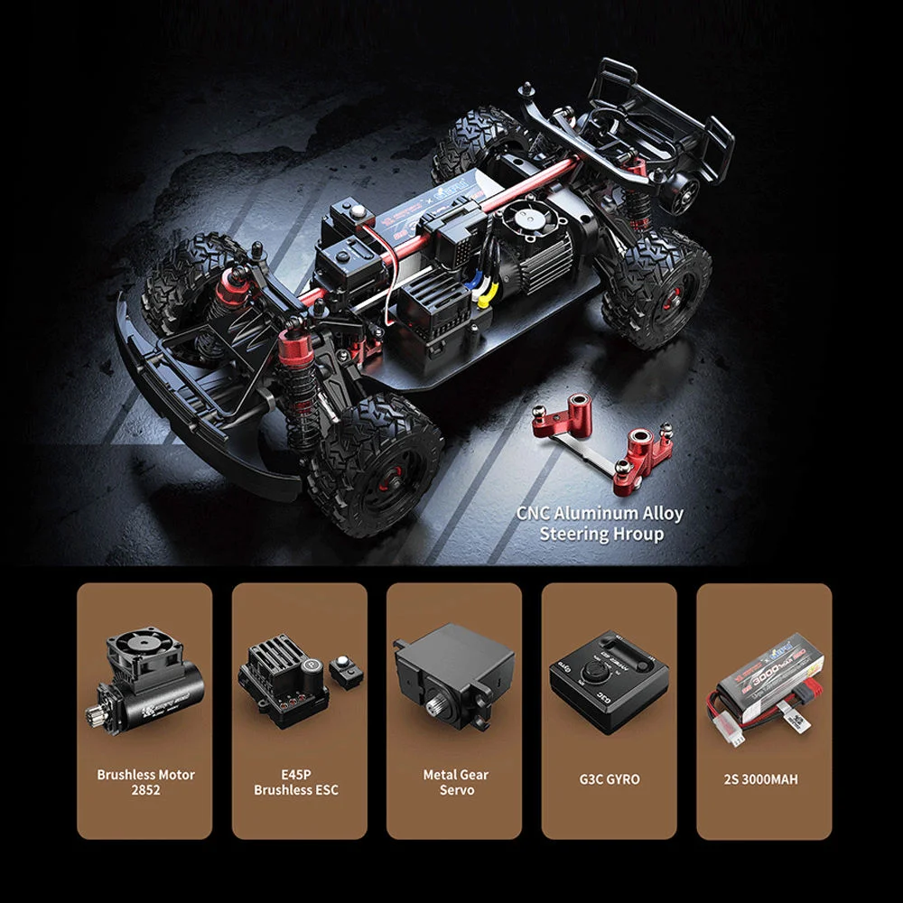 MJX Hyper Go 14211 1/14 4wd 4x4 camión RC sin escobillas Motor de coche eléctrico RC y ESC deriva de alta velocidad para adultos regalos para niños