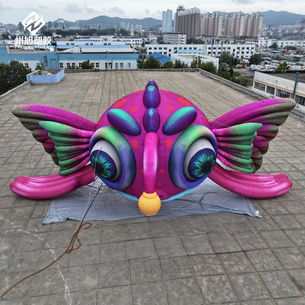 Inflatable flying fish, advertising inflatable model, used for decoration at large-scale party events