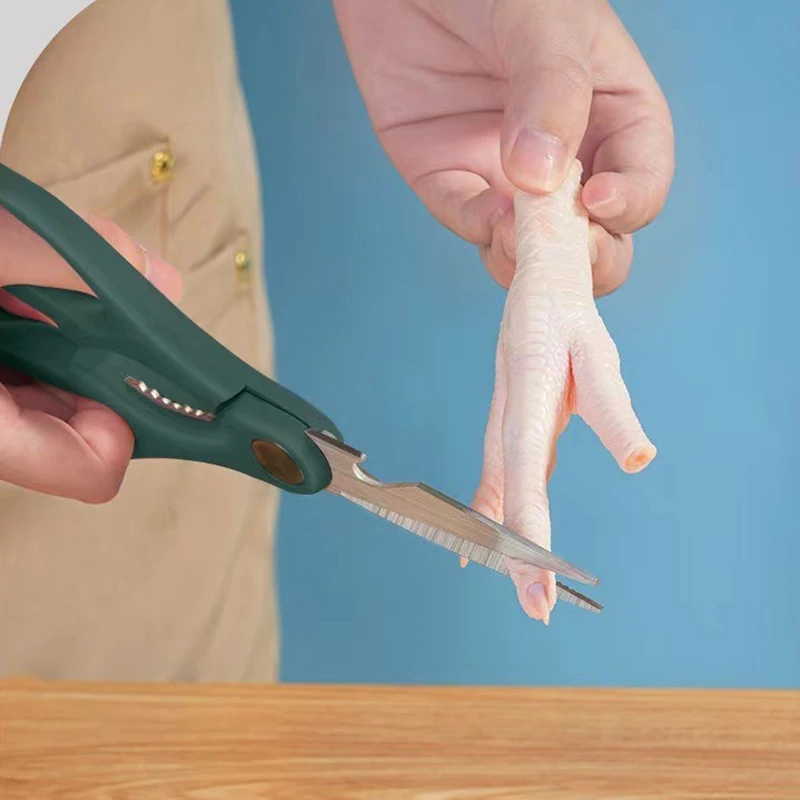 Stainless Steel Scissors Multifunctional Scissors Powerful Chicken Bone Fish Scissors Household Kitchen Gadgets Scissors