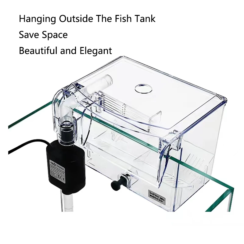  High Transparent External  Aquarium fish breeding box juvenile fish tank isolation Betta fry spawning apparatus Tropical fish
