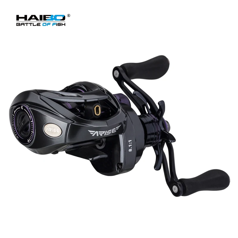 Haibo 2023 ARISE AMC Baitcasting Fishing Reel 11B+1RB 6.4:1-8.1:1 Freshwater Sea Carretilha De Pesca Long Casting For Snakehead