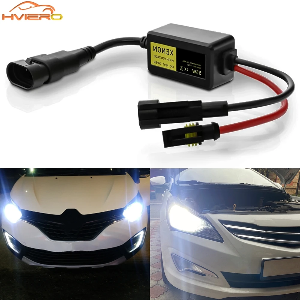

2Pcs Car Headlight Front HID H4 Reverse Fog Light 8000lm 6500K Strong HeadLamp Slim Ballasts Rear Brake Turn Signal Xenon Lamp