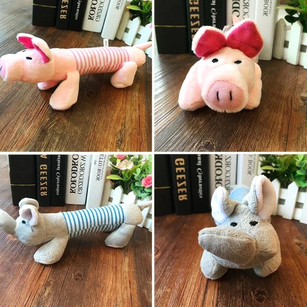 Pet Dog Squeak Plush Toy for Dog Supplies Fit All Puppy Pet Sound Toy Funny Durable Chew Molar Cute Toy Pets Cuddly Supplies