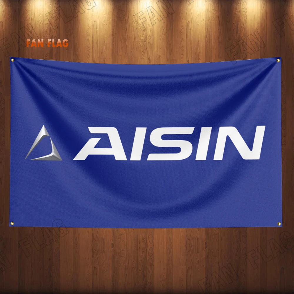 3x5Ft AISINs Videos Auto Parts Flag Banner Garage Outdoor Decoration Tapestry Poster Racing