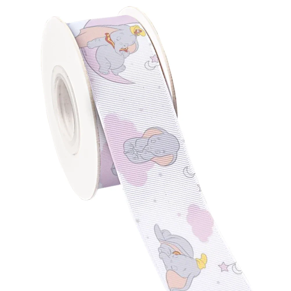 10 jardów Śliczna kreskówka Disney Dumbo Grosgrain Wstążka do kokardek do włosów DIY Materiały do rękodzieła Materiały do rękodzieła