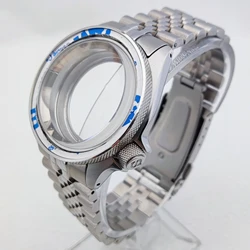 NH35 case 40MM case SKX007 SKX009 case convex glass sapphire rotatable gear ring mouth case suitable for NH35/NH36 watch case