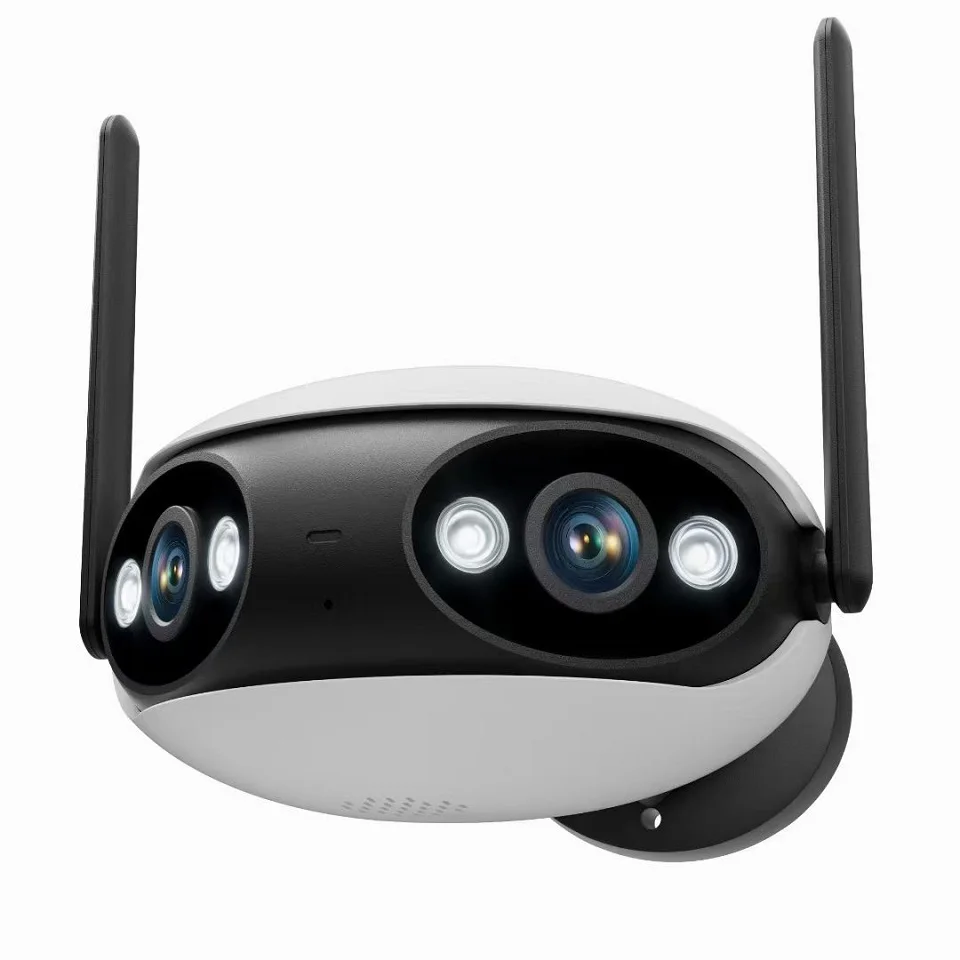 

iCSee 4MP Panoramic Network Infrared Fisheye Wireless Dual Lens Two-Way Audio Night Vision 360 Degree POE IP