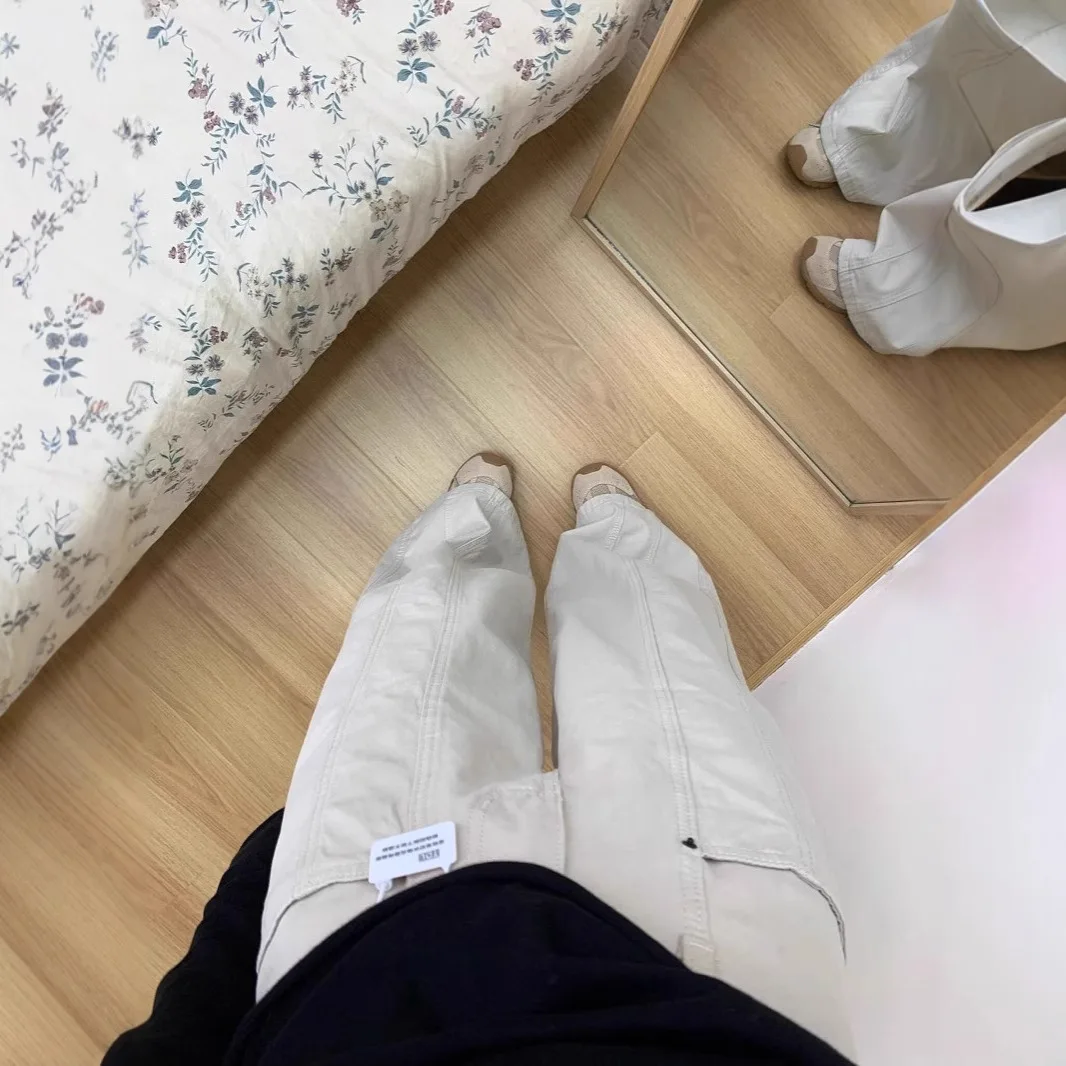 Casual Jeans Women's New High-waisted Slim Pants Girls Loose Mopping Straight Pants