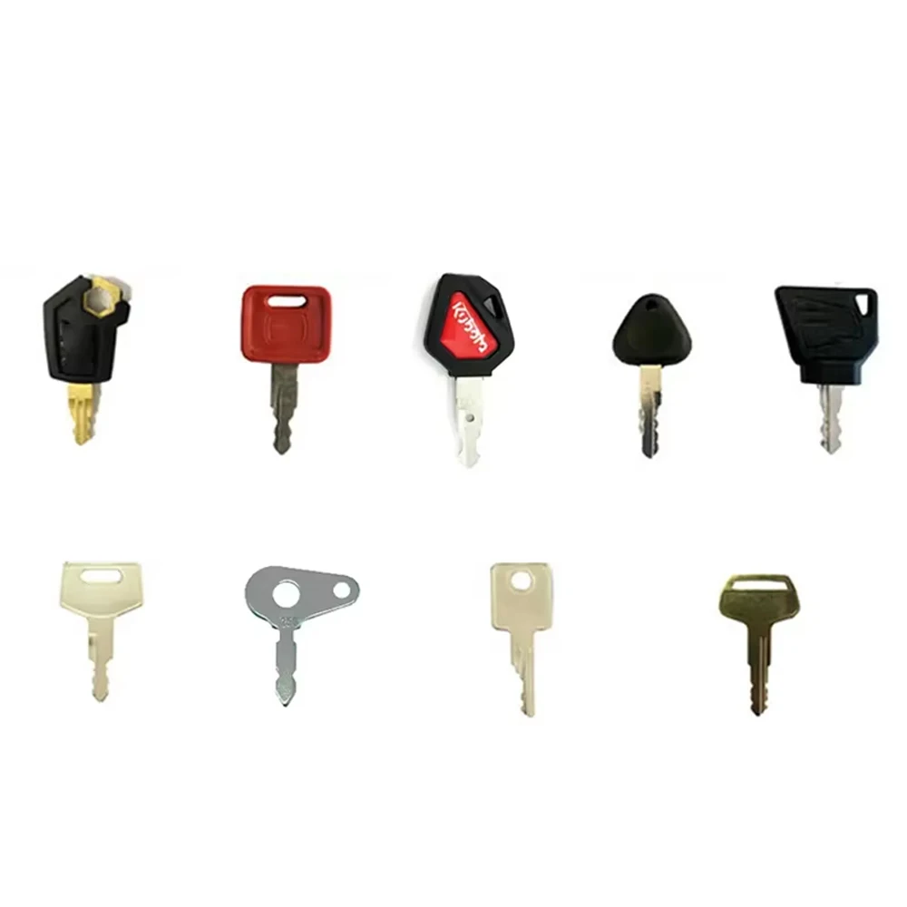 9PCS Master Plant Key Set Excavator Dumper Truck For JCB Case Komatsu CAT Hitachi Lucas
