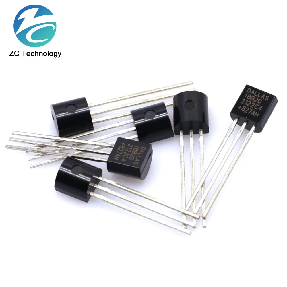 5PCS/LOT DS18B20 18B20 TO-92 Temperature sensor New and Origianl DS18B20 TO92 DS18B20 18B20