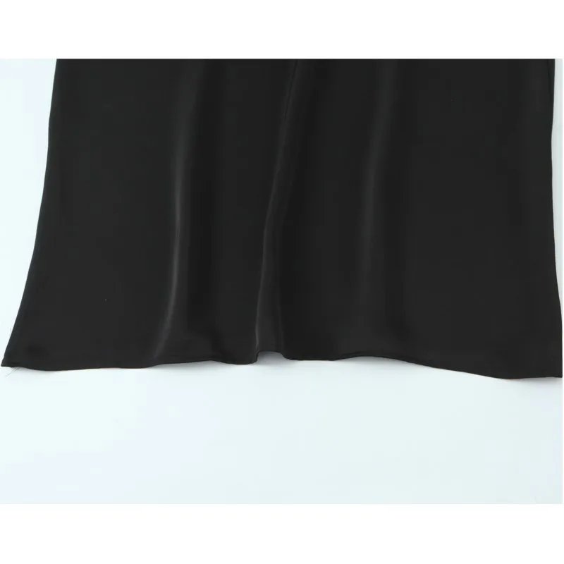 Spring Summer Women Elegant Long Satin Dress Sexy Backless Halter Neck Women's Midi Dress Side Zip Female Chic Party Dresses