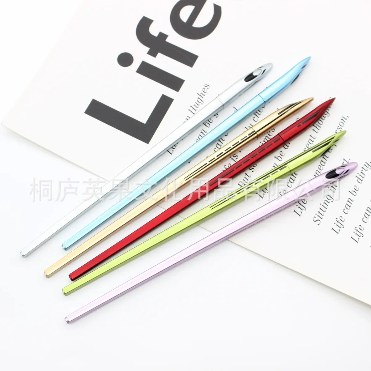 36PCS Personalized Bullet Train Neutral Pen Student Stationery Signature Pen Simulation High-speed Train Modeling Pen