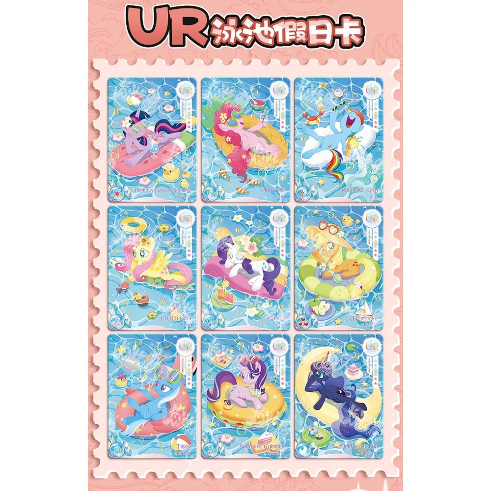 Kayou 本物のマイリトルポニーコレクションカードアメリカアニメーション素敵なフィギュア SSR UR SR 友情永遠カードおもちゃギフト