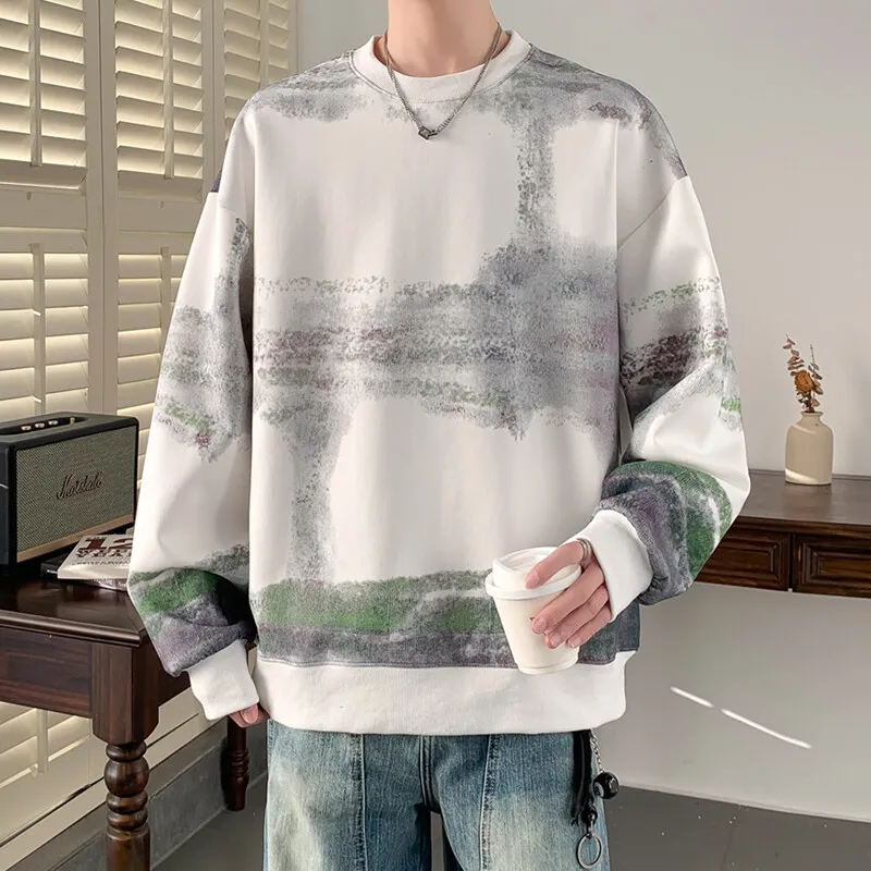 

Fashion Men's Pull On Cotton Hoodies 2025 Spring Autumn Casual Sweatshirts Youth Streetwear Pullover Outdoor Loose Tops Clothing