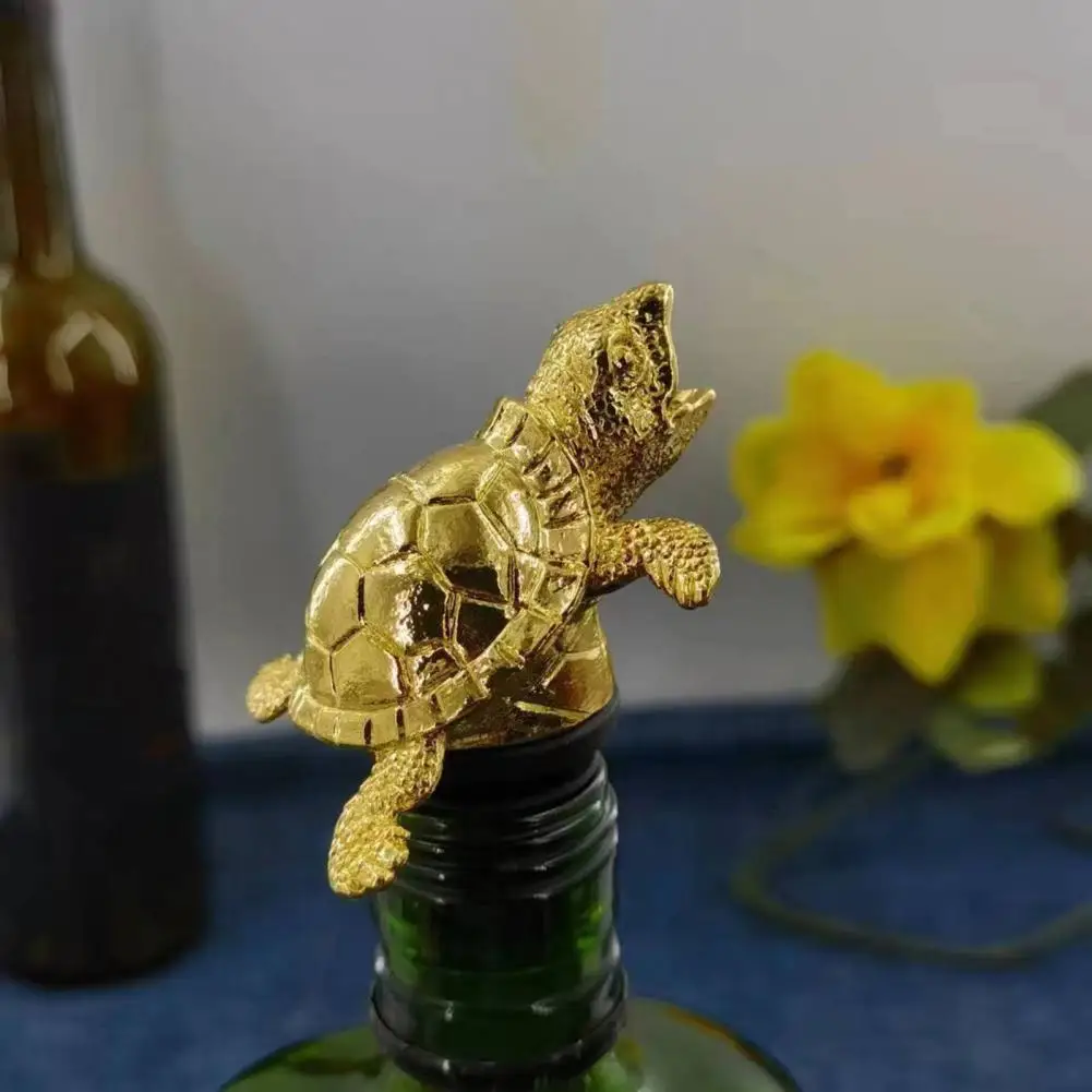 Wine Pouring Spout Turtle Wine Pourer Metal Decanter Spout with Drip-free Design Elegant Bar Accessory Dishwasher Safe Liquor