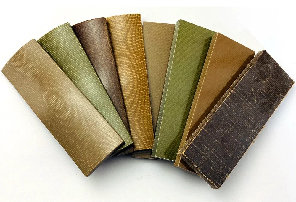 New Fine - Patterned Linen Micarta Knife Handle Material: Handle Scales for Homemade & DIY Knife Handle Making