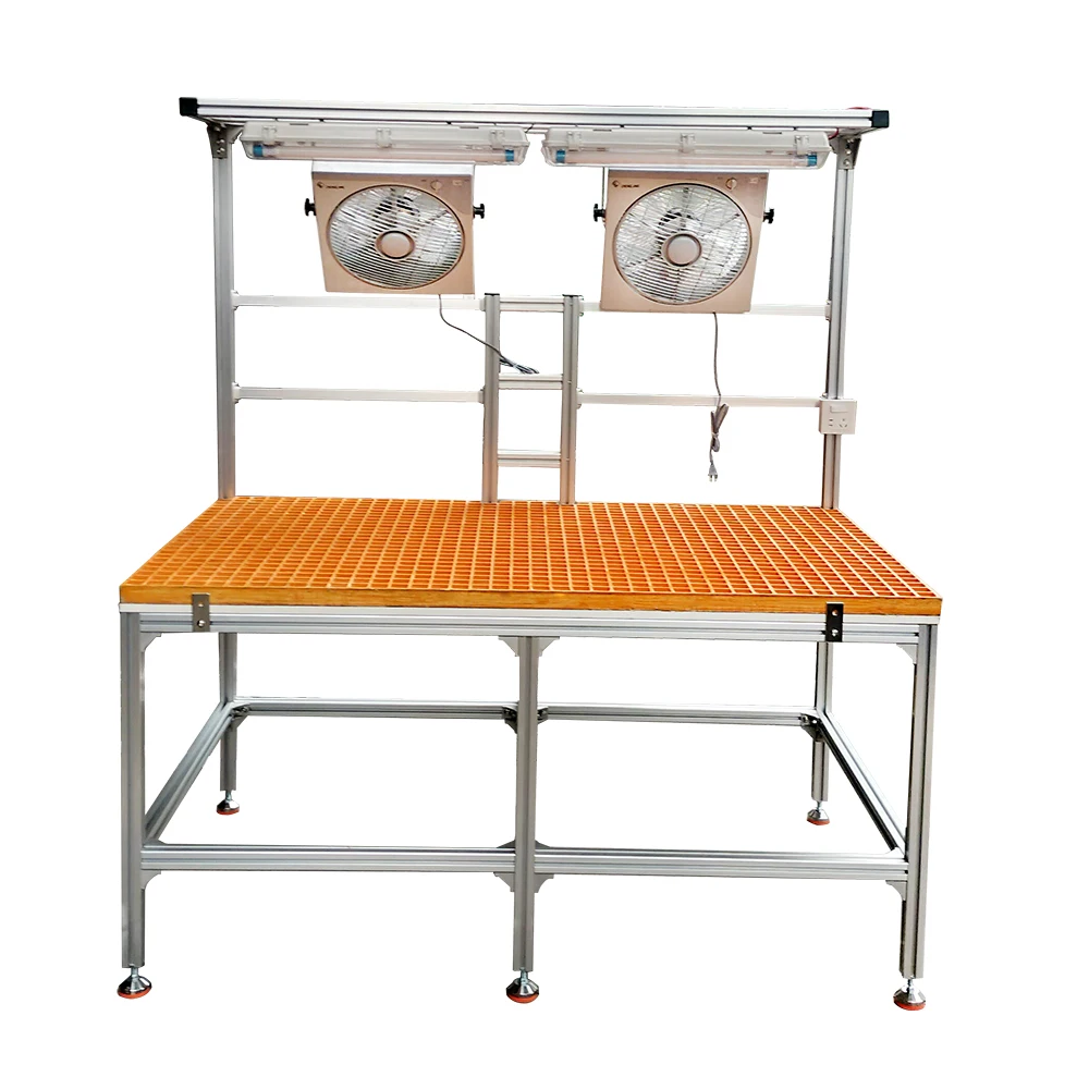 

Esd Assembly Line Working Table Workshop Tool Work Bench Anti Static Computer Repair Portable Workbench with Aluminum Profile