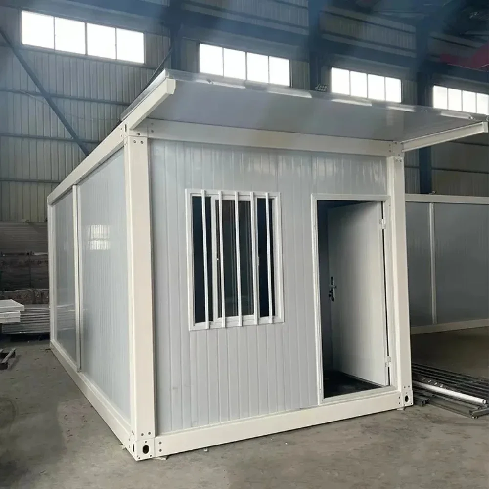 Folding Mobile Home Prefabricated Flat Packaging House Folding Container House Mining Camp Office