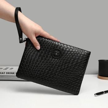 Mannen Tijger Hoofd Handtas Casual Rits Lange Portemonnee Zachte Clutch Bag Jeugd mannen Handheld Geldzak sacoches hommes clutch bolso