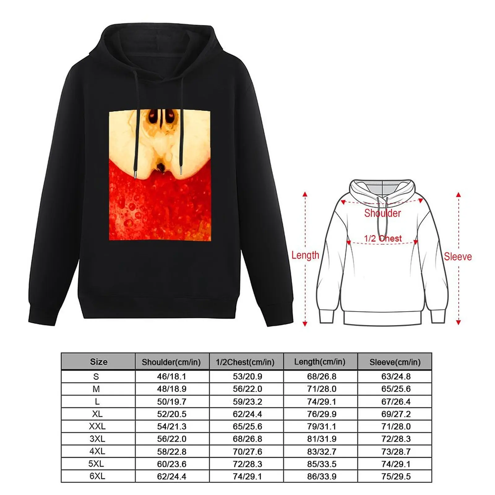 Shiny Red Apple Pullover Hoodie men's clothes hoodies and sweatshirts new