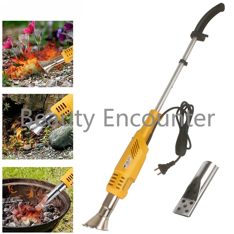 2000W Electric Weed Burner Flame Weed Burner Electric Thermal Weeder Hot Air Weed Killer Thermal Weeding Grass Removal Tools